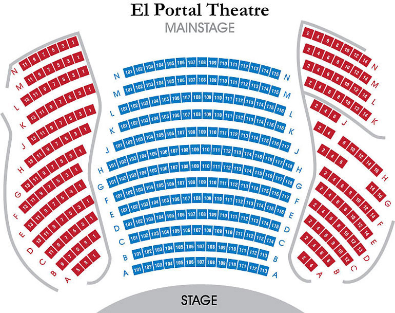 El Portal Theater Seating Chart